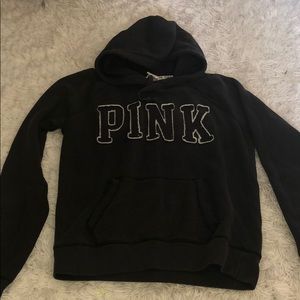 PINK black sweatshirt